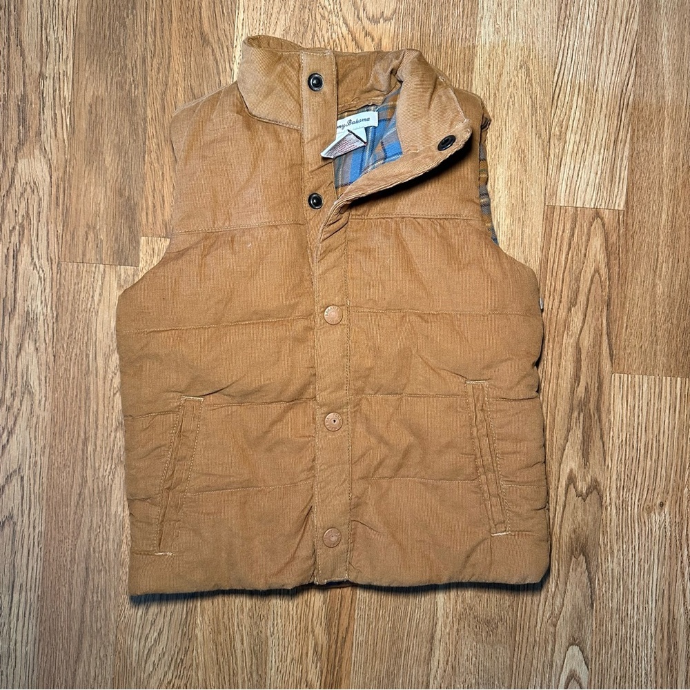 NWOT Tommy Bahamas Brown Kids Puffer Vest